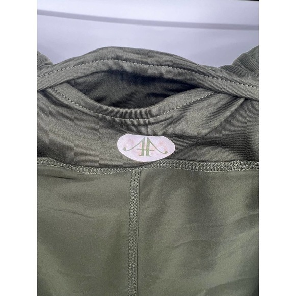 Alex + Abby NWT Olive Chive Motion Ruched Adjustable Bootcut Woven Pant Medium - Picture 10 of 11